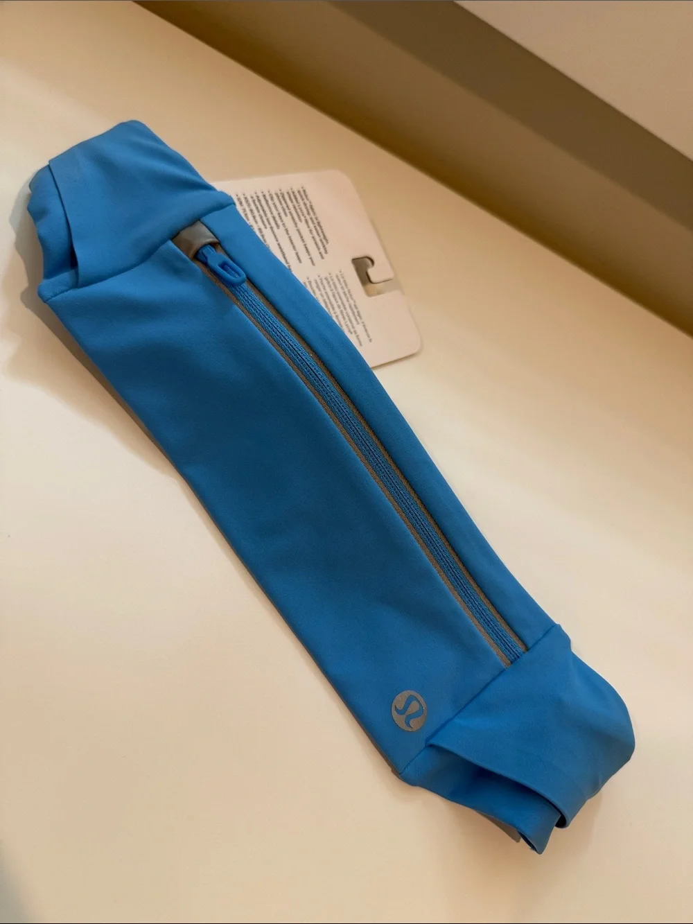 Lululemon Bright Blue Running Waist Belt with Zipper Pocket
